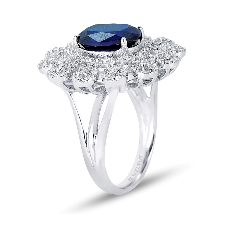 4.40 Karat Safir Taşlı Pırlanta Yüzük